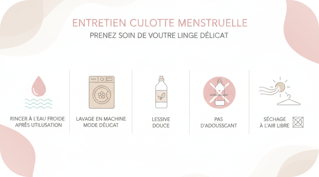 Comment laver sa culotte menstruelle pour qu’elle dure longtemps